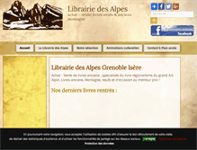 Tablet Screenshot of librairie-des-alpes-grenoble.com